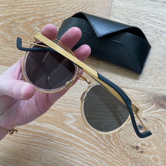 Dior • Enigme 51mm Gold Sunglasses main image 8